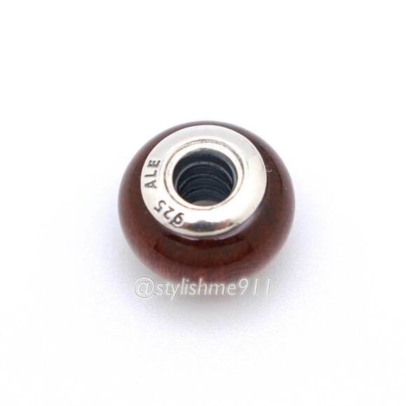 Authentic PANDORA Brown Wooden Charm- 790703 - Picture 7 of 8